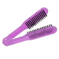 thumbnail image 3 of Cepillo para el Cabello con Abrazadera, Cepillo Alisador de Cabello Aniestós Resistente al Calor, Diseño de Peine de Doble Cara Con Resorte de Para Srar, Peinar y, 3 of 7