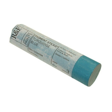 UPC: 0836943003378 | R&F Handmade Paints Pigment Stick  100ml  Turquoise Blue