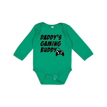 

Inktastic Daddy s Gaming Buddy with Controller Gift Baby Boy or Baby Girl Long Sleeve Bodysuit