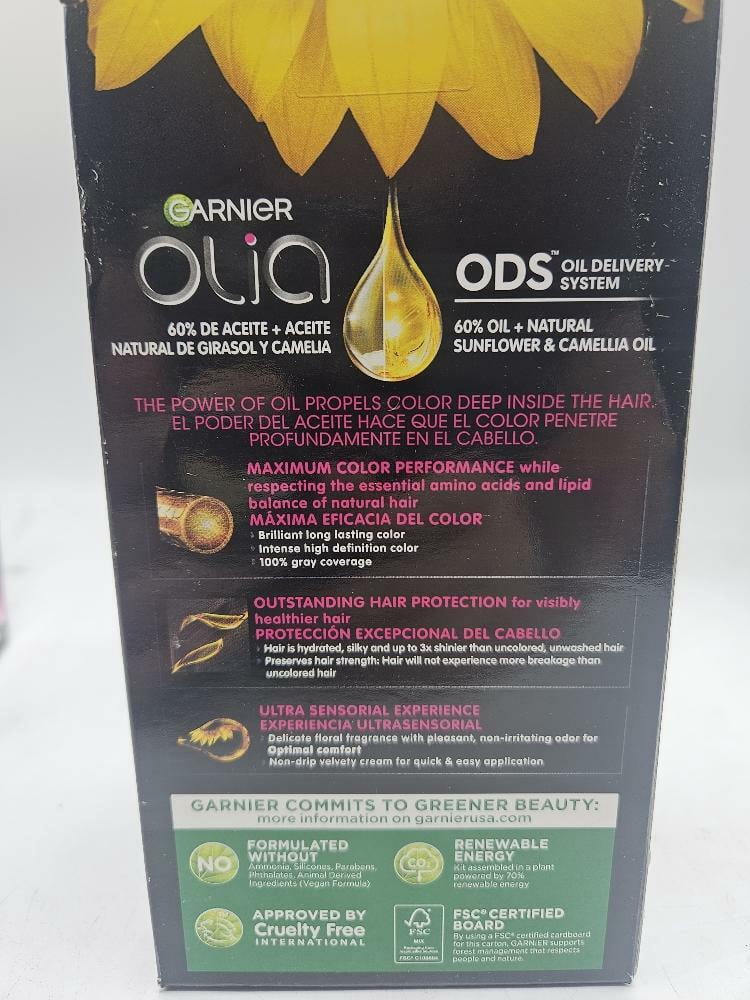 Garnier Olia Oil Powered Permanent Haircolor, Light Brown 6.0 - 1 Kit, 2 Pack