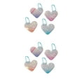 thumbnail image 2 of Injueey Llavero de 4 Uds., colgador de llavero de doble cara, soporte en forma de corazón, accesorio para llaves, billetera, teléfono móvil, 5x4.1x1 cm 1 2piezas, 2 of 6