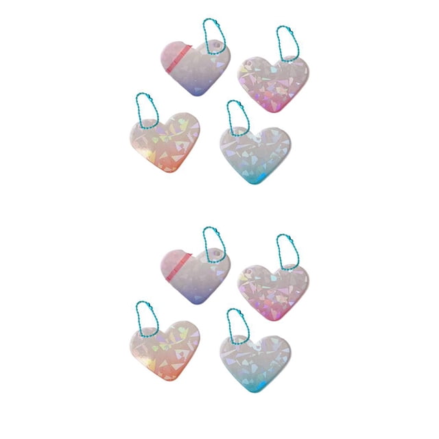 Advancent 4 Uds. Llavero en blanco de doble cara, ligero, portátil, colgador de llavero, accesorio, billetera, teléfono móvil, cumpleaños 5x4.1x1 cm 1 2Conjunto