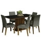 thumbnail image 1 of Juego de Comedor Madesa Renata Mesa con Tapa de Madera 6 Sillas Marrón/Negro/Plata, 1 of 9