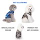 thumbnail image 5 of Camisas para perros, chaleco, camiseta de algodón, ropa elástica sin mangas para mascotas, paquete de 2 camisetas sin mangas para cachorros y gatos (azul+verde), 5 of 5