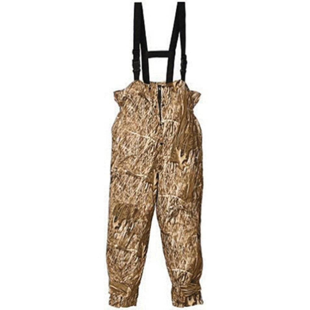 Huntworth Men's Micro Fiber Lined Waterproof Camouflage Bib Overalls (Marshland Camo Medium) by Huntworth