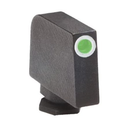 Ameriglo Night Sight, FRONT Only - Green w/ White Outline - For Glocks, .350 (Best Glock Rear Sight Tool)