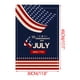 thumbnail image 3 of Independence Day Garden Flag Linen Garden Flag Border Outdoor Patio Decorative Flags Holiday Celebration Hanging Flag, 3 of 5