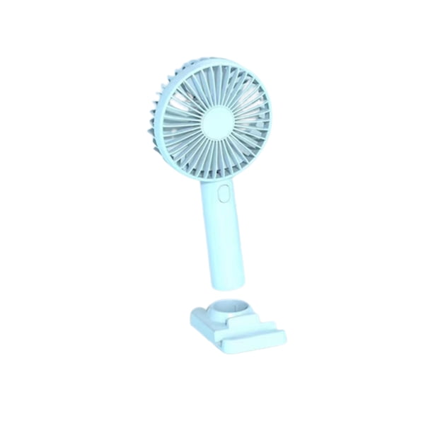 Inteprter Ventilador de refrigeración portátil recargable ajustable de 3 velocidades, enfriador portátil para clima cálido, soporte para Accesorios para electrodomésticos Azul