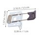 thumbnail image 2 of BESTYASH 20Ud Clips De Montaje Para Paneles LED Con Resorte De Alta Resistencia Para Iluminación Estable, 2 of 6