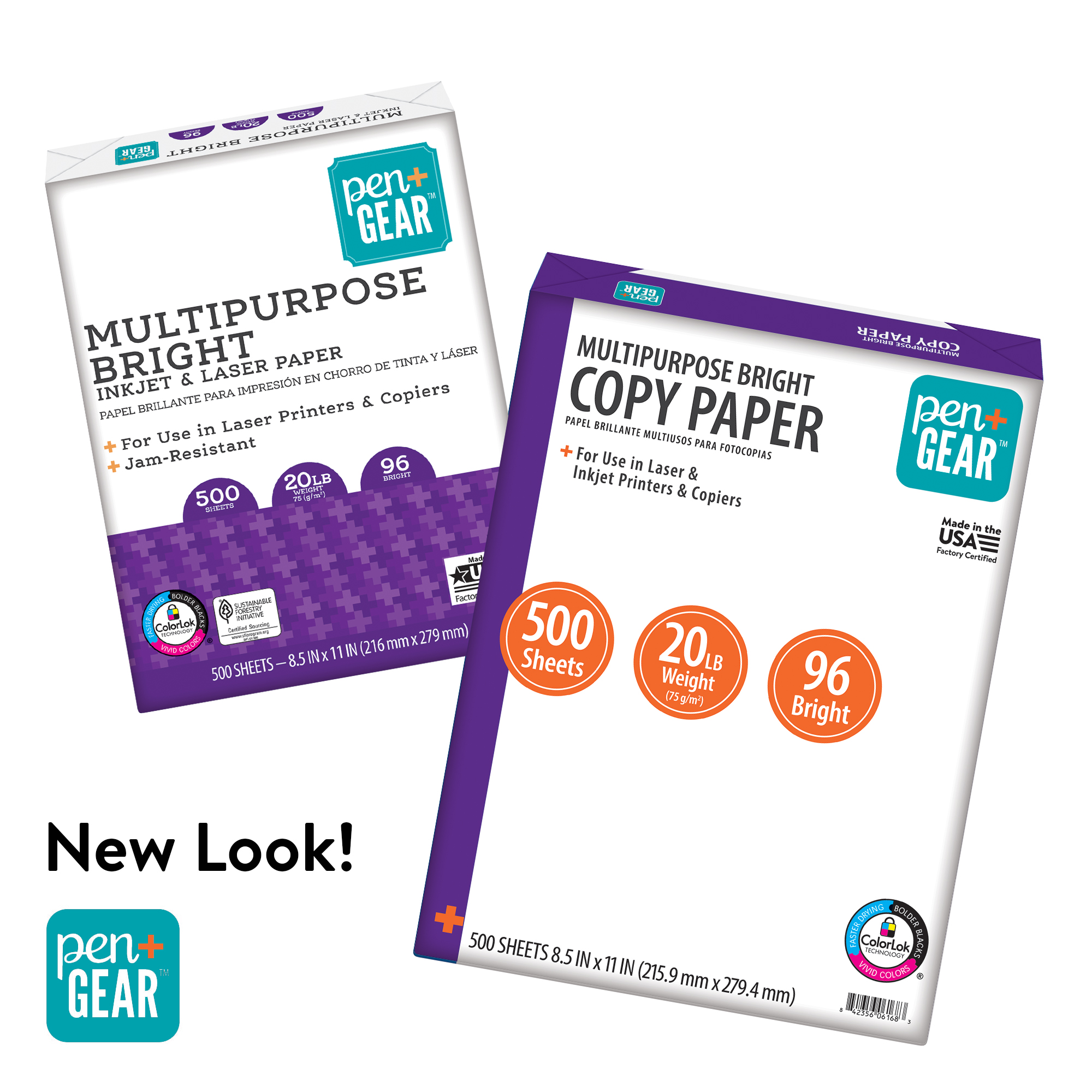 Pen+Gear Multipurpose Bright Paper, 500 Sheets photo 2