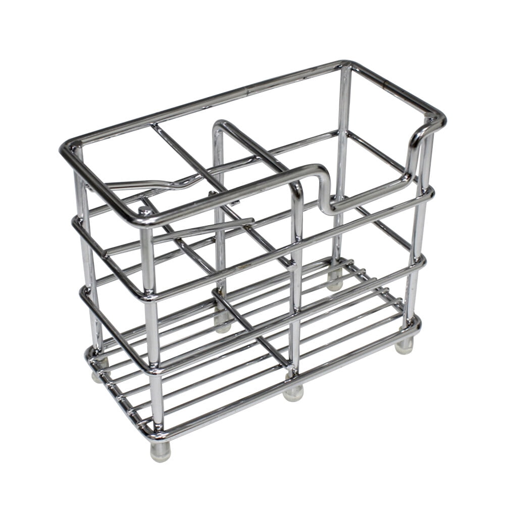 Stainless Steel Toothbrush Holder Toothpaste Organizer Stand Bathroom