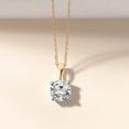 thumbnail image 3 of 6 Carat Round IGI Certified Lab Grown Diamond Pendant Necklace For Women | FG-VS Solitaire Pendant Necklace 18K Yellow Gold | Martina Solitaire, 3 of 6