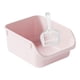 thumbnail image 5 of Contenedor de arena para gatos semicerrado con tapa abierta y antiadherente. rosa, 5 of 9