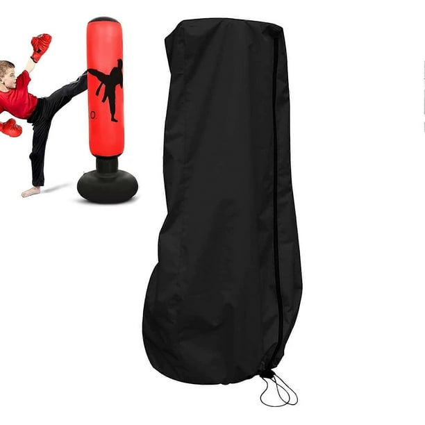 Punching Bag Protector UV Protection Waterproof Outdoor Heavy Punch Bag Cover for Freestanding Heavy Bags 24 x 68 inches Black
