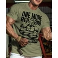 thumbnail image 2 of Gymish One More Rep, Bro! Men’s Workout T-Shirt – Funny Lifting Gym Tee, Athletic Fitness Shirt for Men, 2 of 6