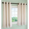 thumbnail image 2 of Plow & Hearth Insulated Short Curtain Panels, Grommet-Top , 40"W x 54"L Linen, 2 of 2