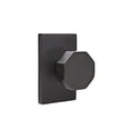 thumbnail image 6 of Emtek Passage Set, Modern Rectangle Rosette, Octagon Knob (Flat Black), 6 of 6