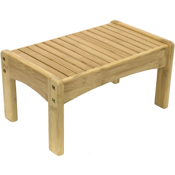 Sorbus Small Bamboo Step Stool - Wooden Foot Rest for Adults & Potty Training Stool for Kids/Toddlers