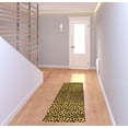 thumbnail image 2 of HomeRoots 2 x 6 ft. Bronze Leopard Print Washable Runner Area Rug with UV Protection, 2 of 5