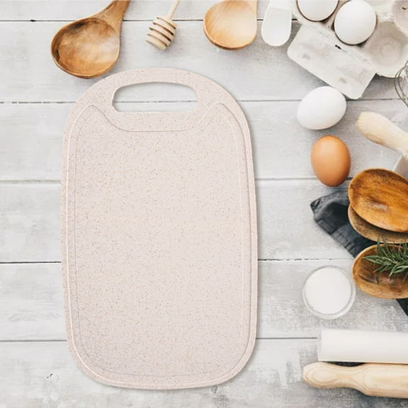 Nilvkv Cutting Board Double Sided, 13.8in Butcher Block for Kitchen Chopping Meat and Vegetables by Plastic, Food-Grade, Easy to Clean