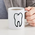 thumbnail image 4 of CafePress - Tooth / Zahn / Dent / Diente / Dente / Tand Mug - 11 oz Ceramic Mug - Novelty Coffee Tea Cup, 4 of 4