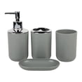thumbnail image 4 of Accesorios de baño Dispensador de jabón para tocador Regalo de inauguración de la casa Moderno gris oscuro, 4 of 9
