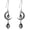 Mystic Topaz, variant on Moon Earrings for Women 925 Sterling Silver Celtic Moon Dangle Drop Earrings Red Dangling Earrings Celtic Jewelry Gifts for Women
