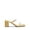 GOLD, variant on women block heels slip-on sandals