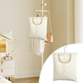 thumbnail image 5 of Hxlamzoo Durable Cotton Canvas Clothes Clip Storage Bag - Stylish Cream Hanging Organizer for Clothes Drying & Hanger Storage, 5 of 5