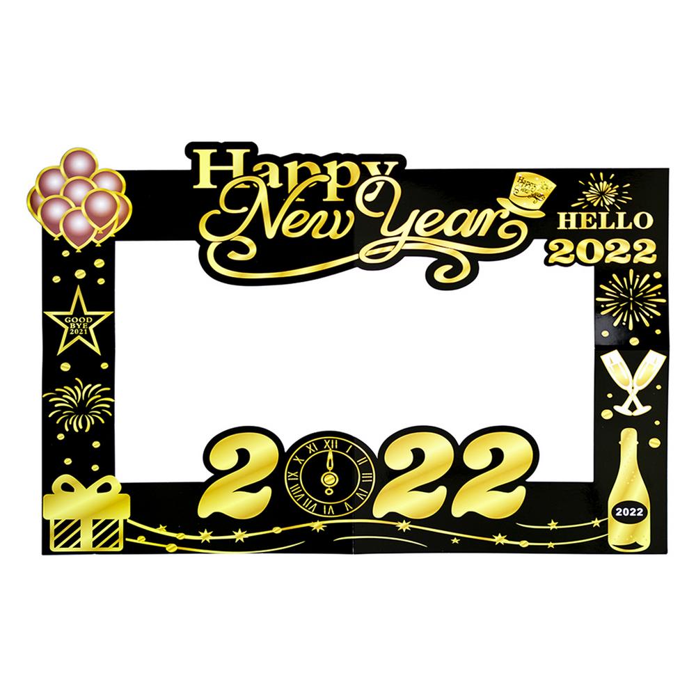 Buy Famure New Year Photo Booth Frame 2022 Delicate Happy New Year
