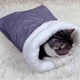 thumbnail image 1 of Saco de dormir para animales pequeños con forro suave | Cama tipo túnel cálida y acogedora para gatos y gatitos | Refugio interior para conservar el calor en invierno, 1 of 6