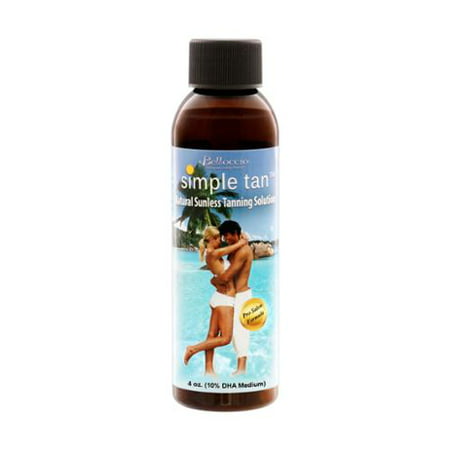 4 oz Belloccio Simple Tan 10% DHA Medium Sunless Airbrush Spray Tanning (Best Airbrush Spray Tan)
