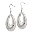 thumbnail image 3 of Stainless Steel Teardrop Dangle Shepherd Hook Earrings Drop, 3 of 8