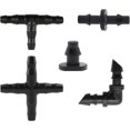 thumbnail image 1 of Kit de accesorios de riego de 200 piezas, conectores de púas de riego por goteo para tubería de 1/4 pulgadas, maceta, jardín, césped, riego de manguera de agua, 1 of 5