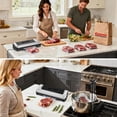 thumbnail image 2 of Bonsenkitchen Machine de Scellage sous Vide avec 40 Sacs / Scelleuse Alimentaire Compacte pour Rangement de Cuisine et Préparation de Repas / Multiples Modes / Système de Vide Externe, Sil, 2 of 8