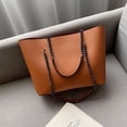 thumbnail image 2 of LHSHID Large Capacity Fashion Shoulder Bags For Women Chains PU Leather Handbag Totes Luxury Top-handle Travel Bag bolsa feminina, 2 of 6