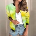 thumbnail image 2 of Kaondbfi Women's Fashion Jacket, Autumn Casual Square Thin Pocket Jacket Top Tie Dye Print Winter Clothing for Women, 2 of 9