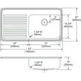 thumbnail image 2 of SS 43x22x10 Single Drop-in Sink, 2 of 7