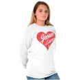 thumbnail image 3 of Jesus Christ Love Christian God Cross Women's Long Sleeve T Shirt Brisco Brands S, 3 of 6