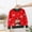 Red, variant on Bnwani Christmas Long Sleeve Toddler T Shirt Cotton Crew Neck Fashion Tops 12-24 Momths