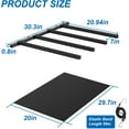 thumbnail image 3 of Surfboard Wall Mount - Vertical 4/6 Arms Storage with Rubber Mat, Paddle Rack for SUP, Ski, Skateboards, 3 of 5