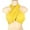 Yellow, variant on Umfun Women's Flirty Wrap Tube Top - Cross Front Halter Bandeau, Buttery Soft Stretch Knit Crop Top for Sunny Vacation & Daily Wear