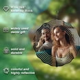 thumbnail image 2 of Elegant Wavy Pattern Metal Hanging Wind Spinners & Chimes for Yard and Garden - Cheerful Outdoor Decor for a Serene Atmosphere, 2 of 6