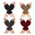 thumbnail image 1 of 4 Par Guantes Sin Dedos Mujer Invierno Frío Regalos Navidad, 1 of 8