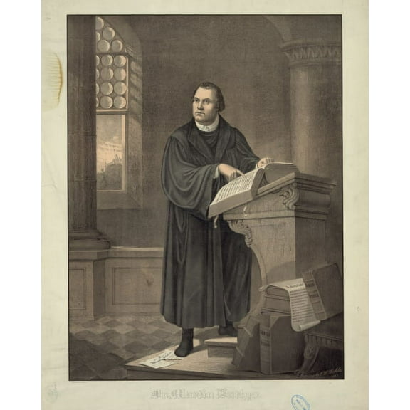 Print: Dr. Martin Luther, 1882