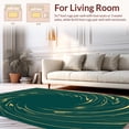 thumbnail image 2 of ODIKA 5'x7' Machine Washable Non-Slip Area Rug, Modern Marble Vein Abstract with Fluid Motion High Traffic Rug with Pad, Green, 500148, 2 of 8