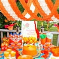 thumbnail image 7 of NOGIS 12PCS Four Leaf Clover Paper Garland 118ft Orange Beige Party Streamers Tissue Flower Reusable Hanging Banner for Valentine Wedding Baby Shower Home Party Backdrop Decoration, 7 of 7