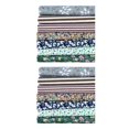 thumbnail image 2 of Matsuzay 7 Pieces Cotton Fabric Green Flower Kits Crafts Cloth Weave Print Crafting Assorted Plain DIY SewingQuilting Set Type1 NO1, 2 of 6
