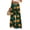 Dark Green, variant on WTOBBY Women's Loose Casual Halloween Printed Wide Leg Pants, Elastic Waistband Drawstring with Pocket, Novelty Fall Seasonal Trousers,Beige L