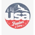 thumbnail image 2 of Americana USA Freedom Is Calling White Adult Long Sleeve Hoodie-Medium, 2 of 3